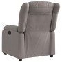 Sillón reclinable de tela gris taupe en Sillones | Comprar online en Foru.es