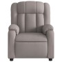 Sillón reclinable de tela gris taupe en Sillones | Comprar online en Foru.es
