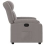 Sillón reclinable de tela gris taupe en Sillones | Comprar online en Foru.es