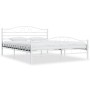 Estructura de cama de metal blanco 140x200 cm de vidaXL, Camas y somieres - Ref: Foro24-285303, Precio: 133,80 €, Descuento: %