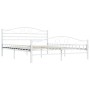 Estructura de cama de metal blanco 140x200 cm de vidaXL, Camas y somieres - Ref: Foro24-285303, Precio: 133,80 €, Descuento: %