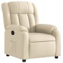 Sillón reclinable de tela crema en Sillones | Comprar online en Foru.es
