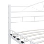 Estructura de cama de metal blanco 140x200 cm de vidaXL, Camas y somieres - Ref: Foro24-285303, Precio: 133,80 €, Descuento: %