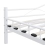 Estructura de cama de metal blanco 140x200 cm de vidaXL, Camas y somieres - Ref: Foro24-285303, Precio: 133,80 €, Descuento: %