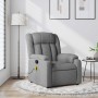 Sillón reclinable de masaje de tela gris claro en Sillones | Comprar online en Foru.es