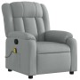 Sillón reclinable de masaje de tela gris claro en Sillones | Comprar online en Foru.es