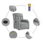 Sillón reclinable de masaje de tela gris claro en Sillones | Comprar online en Foru.es