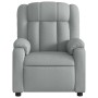 Sillón reclinable de masaje de tela gris claro en Sillones | Comprar online en Foru.es