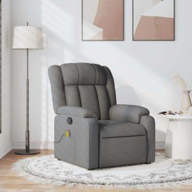 Sillón de masaje reclinable de tela gris oscuro en Sillones | Comprar online en Foru.es
