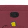 Sillón de masaje reclinable de tela color vino tinto en Sillones | Comprar online en Foru.es