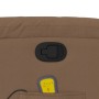 Sillón reclinable con masaje de tela marrón en Sillones | Comprar online en Foru.es