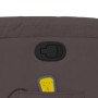 Sillón de masaje reclinable de tela marrón oscuro en Sillones | Comprar online en Foru.es