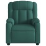 Sillón de masaje reclinable de tela verde oscuro en Sillones | Comprar online en Foru.es