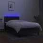 Cama box spring con colchón LED tela negro 100x200 cm de vidaXL, Camas y somieres - Ref: Foro24-3132975, Precio: 308,05 €, De...