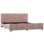 Estructura de cama de terciopelo rosa 180x200 cm de vidaXL, Camas y somieres - Ref: Foro24-286828, Precio: 316,60 €, Descuent...