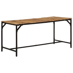 Mesa de comedor madera maciza de mango sin tratar 160x80x75 cm en Mesas de comedor | Comprar online en Foru.es