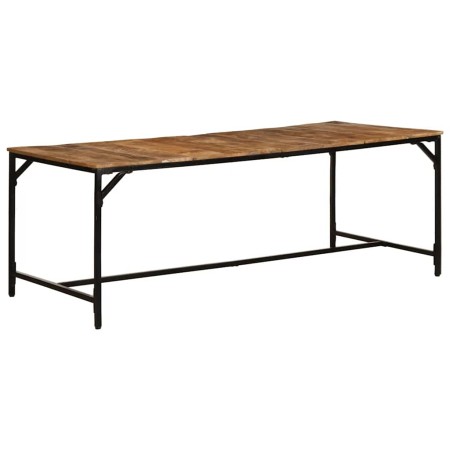 Mesa de comedor madera maciza de mango rugosa 200x100x75 cm en Mesas de comedor | Comprar online en Foru.es