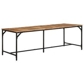 Mesa de comedor madera maciza de mango sin tratar 220x90x75 cm en Mesas de comedor | Comprar online en Foru.es