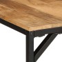 Mesa de comedor madera maciza de mango sin tratar 220x90x75 cm en Mesas de comedor | Comprar online en Foru.es