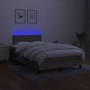 Cama box spring con colchón LED tela gris taupe 120x200 cm de vidaXL, Camas y somieres - Ref: Foro24-3132985, Precio: 350,17 ...