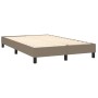 Cama box spring con colchón LED tela gris taupe 120x200 cm de vidaXL, Camas y somieres - Ref: Foro24-3132985, Precio: 350,17 ...