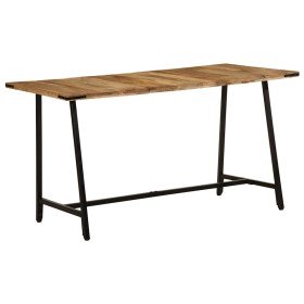 Mesa de comedor madera maciza de mango 140x70x75 cm en Mesas de comedor | Comprar online en Foru.es