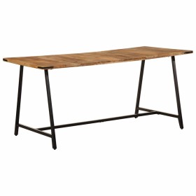 Mesa de comedor madera maciza de mango 160x80x75 cm en Mesas de comedor | Comprar online en Foru.es
