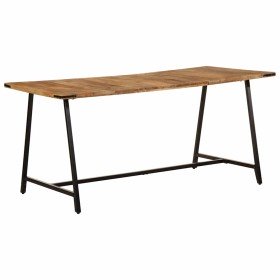Mesa de comedor madera maciza de mango 160x80x75 cm en Mesas de comedor | Comprar online en Foru.es