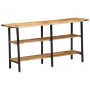 Mesa consola de madera maciza de mango 140x35x70 cm en Mesas auxiliares | Comprar online en Foru.es