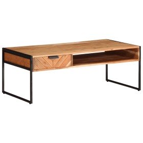 Mesa de centro madera maciza acacia 110x55x40 cm en Mesas de centro | Comprar online en Foru.es