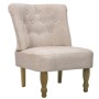 Sillón francés de tela color crema de vidaXL, Sillones - Ref: Foro24-240286, Precio: 123,02 €, Descuento: %