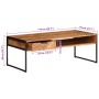 Mesa de centro madera maciza acacia 110x55x40 cm en Mesas de centro | Comprar online en Foru.es
