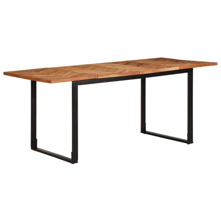 Mesa de comedor 180x90x75 cm madera maciza acacia en Mesas de comedor | Comprar online en Foru.es