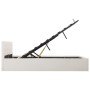 Cama canapé hidráulica cuero sintético blanco 180x200 cm de vidaXL, Camas y somieres - Ref: Foro24-285521, Precio: 353,79 €, ...