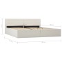 Cama canapé hidráulica cuero sintético blanco 180x200 cm de vidaXL, Camas y somieres - Ref: Foro24-285521, Precio: 353,79 €, ...