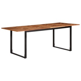 Mesa de comedor 200x100x75 cm madera maciza acacia en Mesas de comedor | Comprar online en Foru.es