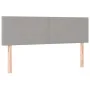 Box spring bed with fabric mattress and light gray LED 140x190 cm by vidaXL, Beds and slatted bases - Ref: Foro24-3132989, Pr...