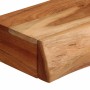 Estantes de pared 2 unidades 60x17x8 cm madera maciza acacia en Estanterías | Comprar online en Foru.es