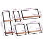 Estantes de pared 5 unidades madera maciza acacia en Estanterías | Comprar online en Foru.es