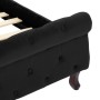 Estructura de cama de terciopelo negro 100x200 cm de vidaXL, Camas y somieres - Ref: Foro24-288551, Precio: 248,44 €, Descuen...