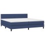 Cama box spring con colchón y LED tela azul 200x200 cm de vidaXL, Camas y somieres - Ref: Foro24-3133027, Precio: 579,64 €, D...
