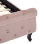 Estructura de cama de terciopelo rosa 180x200 cm de vidaXL, Camas y somieres - Ref: Foro24-288569, Precio: 369,59 €, Descuent...