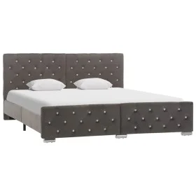 Gray velvet bed frame 160x200 cm by vidaXL, Beds and slatted bases - Ref: Foro24-286833, Price: 364,10 €, Discount: %