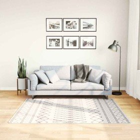 Alfombra lavable antideslizante negro y blanco 120x170 cm en Alfombras | Comprar online en Foru.es