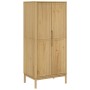 Armario FLORO madera maciza de pino marrón cera 77x53x171 cm en Armarios roperos | Comprar online en Foru.es