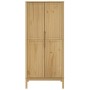 Armario FLORO madera maciza de pino marrón cera 77x53x171 cm en Armarios roperos | Comprar online en Foru.es