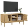 Mueble de TV FLORO madera maciza pino marrón cera 114x43x55 cm en Muebles TV | Comprar online en Foru.es