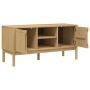 Mueble de TV FLORO madera maciza pino marrón cera 114x43x55 cm en Muebles TV | Comprar online en Foru.es