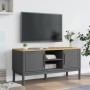 Mueble de TV FLORO madera maciza de pino gris 114x43x55 cm en Muebles TV | Comprar online en Foru.es