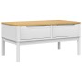 Mesa de centro FLORO madera maciza de pino blanco 99x55,5x45 cm en Mesas de centro | Comprar online en Foru.es